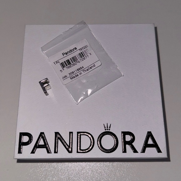 Pandora Script Alphabet Dangle Charm - Picture 1 of 2